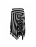 Black and grey striped skirt